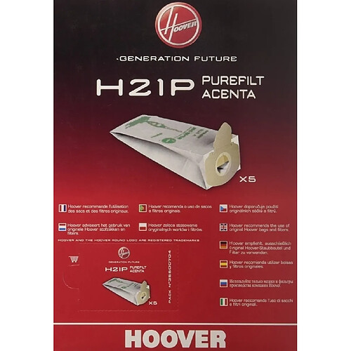 Sacs aspirateur x5 h21 - hoover