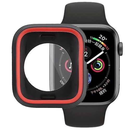 Wewoo Boitier Housse en silicone pleine couverture pour Apple Watch série 4 40 mm (rouge)