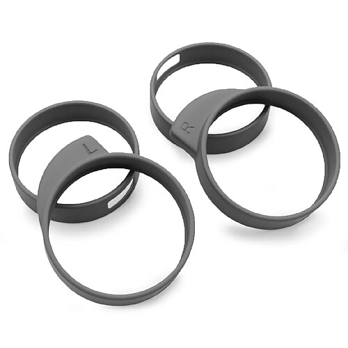 OKULI 4 x Écouteurs en Silicone d'oreilles Bouts d'ailes pour Samsung Galaxy Buds FE Casque Écouteurs en Gris