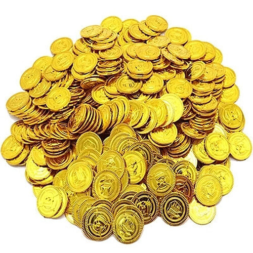 Wewoo Enfants Pirate Treasure Toys Chasse au trésor Accessoires de jeu gold Coin silver cuivre Jouets numismatiques Or