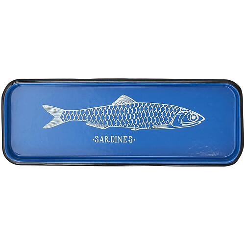 BATELA Plateau en métal Sardines 35 x 13 x 2 cm.