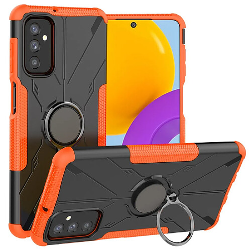 Coque en TPU anti-chute, antichoc avec béquille pour votre Samsung Galaxy M52 5G - orange