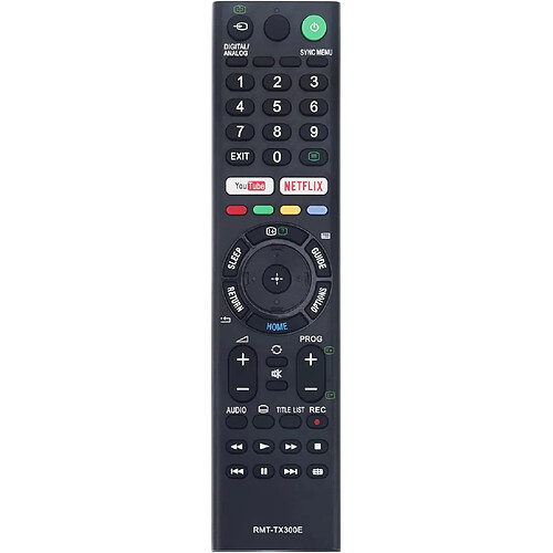 SANAG Rmt-Tx300E Remplacement De La Telecommande Convient Pour Sony Tv Kd-65Xg7077 Kd-65Xg7073 Kd-65Xg7005 Kd-65Xg7004 Kd-65Xg7003 Kd-65Xg7002 Kd-55Xg7096 Kd-55Xg7093 Kd-55Xg7077 Kd-55Xg7073