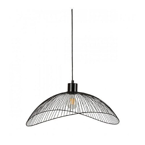 Luminaire Center Suspension moderne Nunez Noir mat