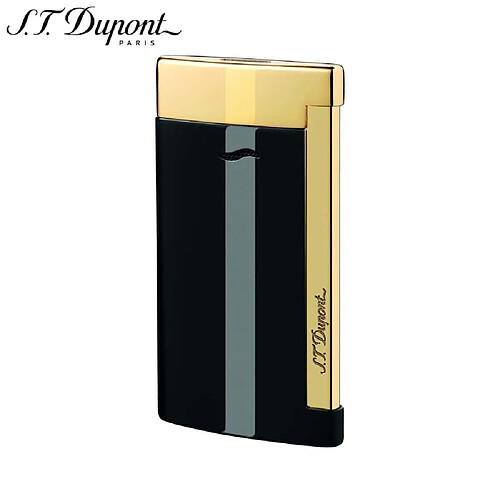 Briquet ST Dupont Slim 7 27708 Noir et doré