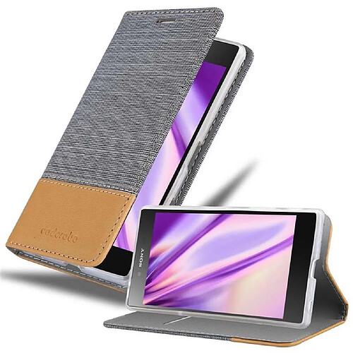 Cadorabo Coque Sony Xperia Z5 PREMIUM Etui en Gris