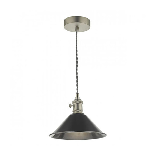 Luminaire Center Suspension Hadano Étain antique,chrome antique 1 ampoule 117cm