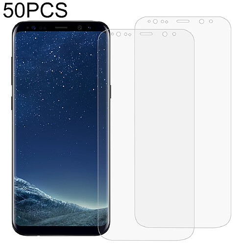 Wewoo Film protecteur d'écran 50 PCS 3D incurvé à couverture intégrale pour souple PET Galaxy S8