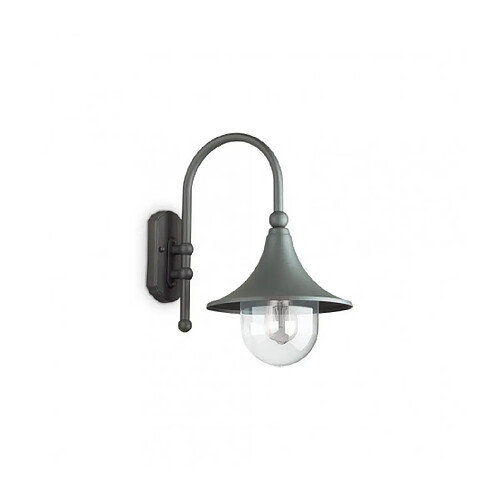 Ideal Lux Lanterne de jardin Cima Métal Anthracite 1 ampoule 46cm