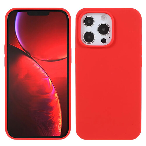 Coque en silicone, antichoc rouge pour votre Apple iPhone 13 Pro Max 6.7 pouces