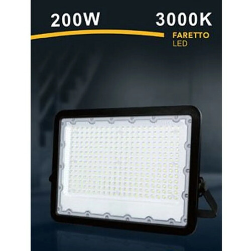 Tradex LED 200 W ULTRA SLIM OUTDOOR BLACK IP65 NATURAL WARM COLD LIGHT FS200W-N