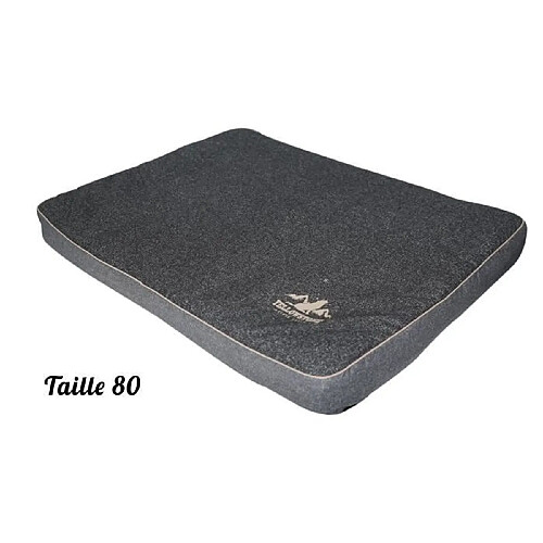 TYROL Yellowstone Matelas Rectangulaire pour chien grand/moyen - Ouatine Dense - Taille L - Dim. 80x60x7cm