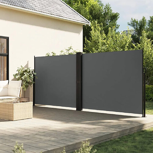 vidaXL Auvent latéral rétractable anthracite 180x600 cm