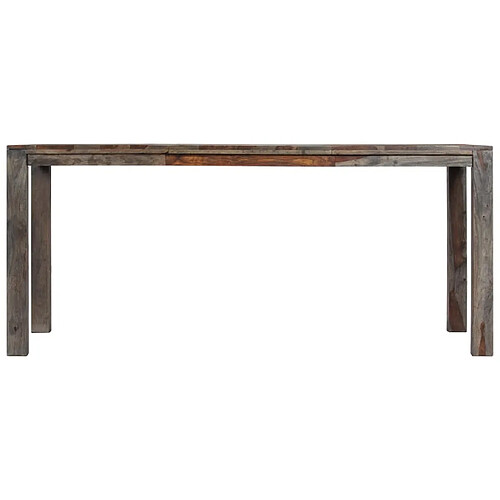 Maison Chic Table de salle à manger,Table à dîner Gris 180x90x76 cm Bois solide -GKD39545