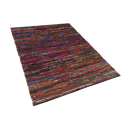 Beliani Tapis en coton multicolore foncé 160 x 230 cm BARTIN