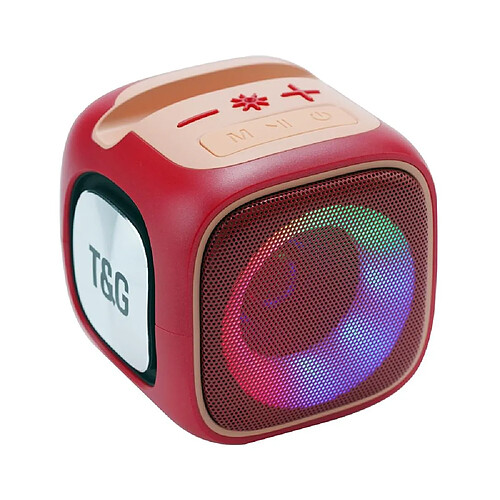 Yonis Mini Enceinte Bluetooth Portable LED Haut-Parleur Puissant Son Immersif Autonomie Longue