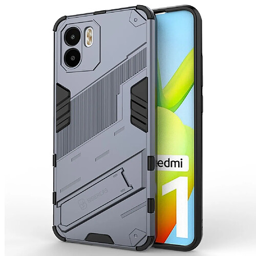 Coque en TPU anti-chute avec béquille pour votre Xiaomi Redmi A1 4G - bleu foncé