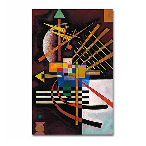 EPIKASA Impression sur Toile Kandinsky en Haut à Gauche, Multicouleur, Polyester, 70x3x100 cm