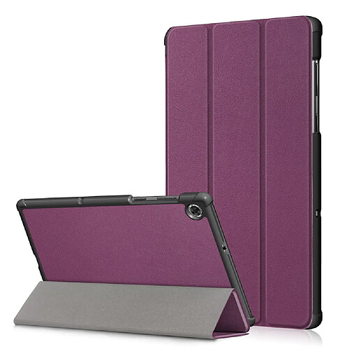 Etui en PU réveil / sommeil automatique à trois volets violet pour votre Lenovo Tab M10 HD Gen 2 TB-X306X