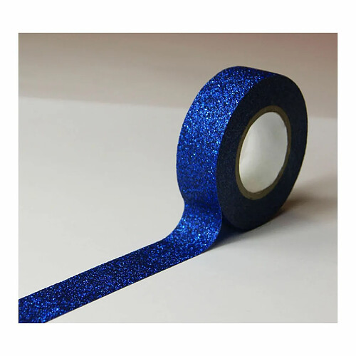 Youdoit Masking tape - Bleu nuit - Paillettes - Repositionnable - 15 mm x 10 m