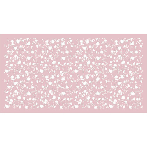 Alter Chemin de cuisine, 100% Made in Italy, Tapis antitache avec impression numérique, Chemin de table antidérapant et lavable, Modèle Fleurs - Betty, cm 100x52