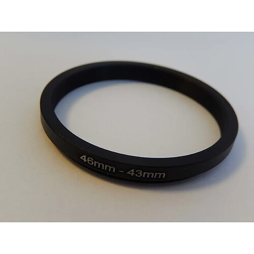 vhbw Filtre adaptateur Step Down 46mm-43mm Noir pour appareil photo Agfa, Agfaphoto, Canon, Casio, Fujifilm, Kodak, Minolta, Nikon, Olympus