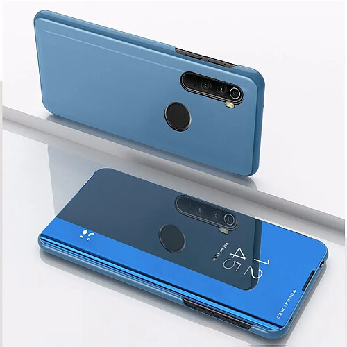 Wewoo Housse Coque Pour Motorola G8 Plus Plated Mirror Horizontal Flip Leather avec support téléphone portable bleu