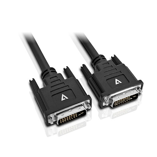 Câble DVI V7 V7DVIDVI-5M-BLK-1E Noir 5 m