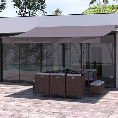 Concept Usine Store banne manuel 4x3m taupe polyester ADRO