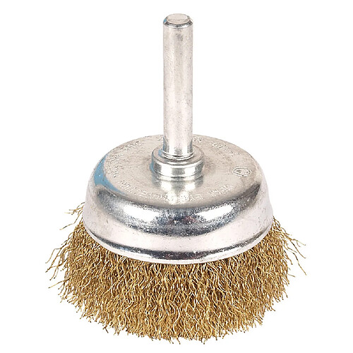 Brosse Wolfcraft soucoupe laiton diamètre 50mm