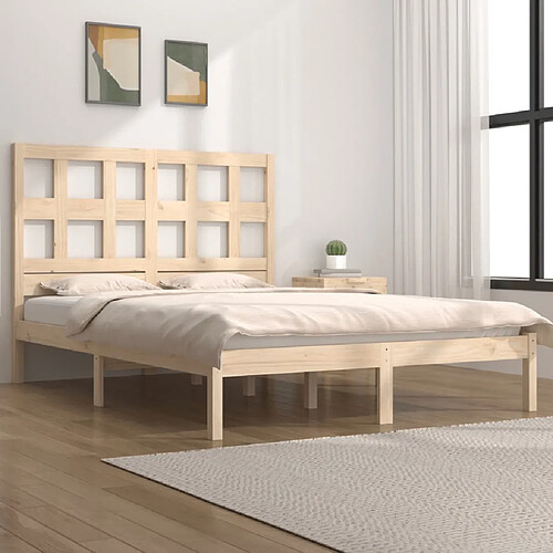 vidaXL Cadre de lit sans matelas 120x190 cm bois de pin massif