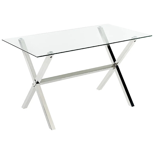 Beliani Table de repas FLORIN Transparent