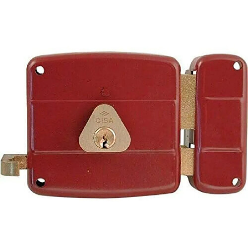 Cisa 50131 Serrure en applique droite pour porte en bois 60 mm