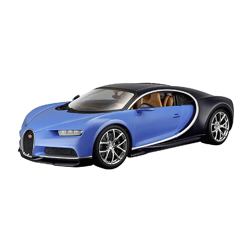 Maisto Modèle réduit de voiture de Collection : Bugatti Chiron bleue - Echelle 1:24