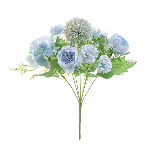 7head Faux Pivoine Fleur Artificielle Main Fleur De Mariage Décor Lac Bleu