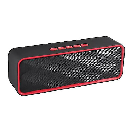 Universal Haut-parleur Bluetooth de YH-Waterroooth 20W, haut-parleur Bluetooth portable TWS, subwoofer et stéréo bruyant, 36 heures de jeu (rouge)