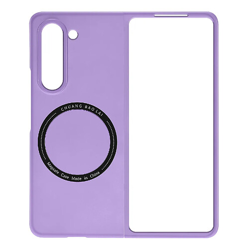 Avizar Coque MagSafe pour Samsung Galaxy Z Fold 5 Rigide Design Fin Violet