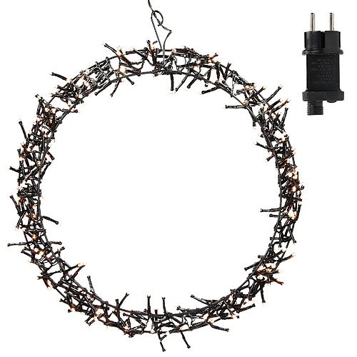 Ecd Germany Couronne de lumière 300 LEDs couronne lumineuse porte/fenêtre décoration de Noël