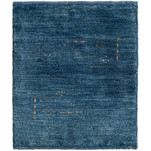 Vidal Tapis de laine 50x45 Bleu Gabbeh