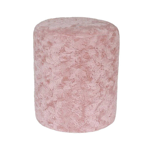 LEITMOTIV Pouf en tissu Tierno rose.