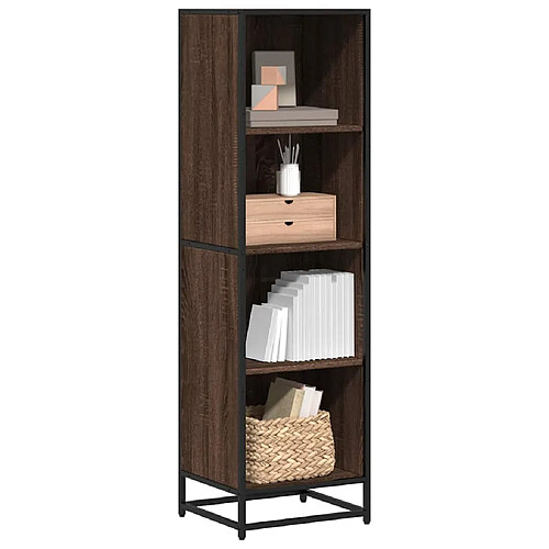 vidaXL Bibliothèque chêne marron 40x35x139 cm bois d'ingénierie