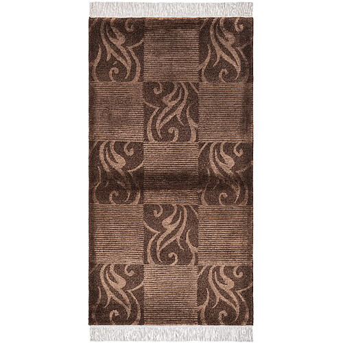 Vidal Tapis de laine 160x84 brun Darya