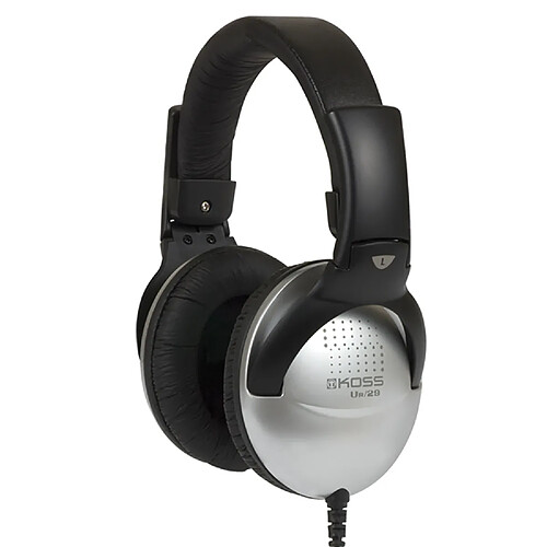 Casque avec Fil, DJ Headphones Over Ear Fermé Professionnel, Jack 3.5 mm, , Noir/Argent, KOSS, UR29