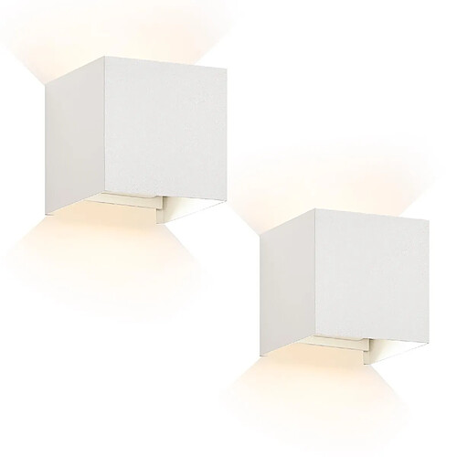 ZMH LED wall light-2ER Applique d'intérieur pour couloir Applique d'intérieur pour mur Applique d'extérieur étanche