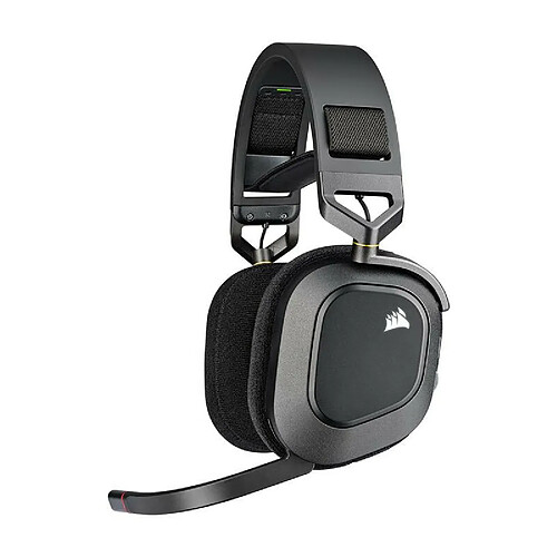 Casque PC Corsair HS80 RGB Wireless Carbon Reconditionné Noir