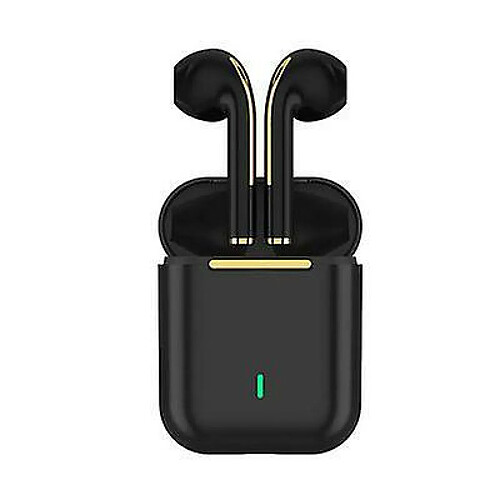 Chrono Écouteurs Bluetooth, écouteurs intra-auriculaires Bluetooth 5.0 avec micro, charge rapide USB-C(noir)