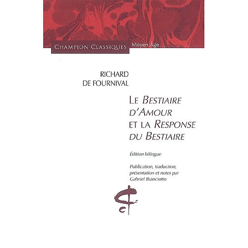 Le bestiaire d'amour. La response du Bestiaire · Occasion