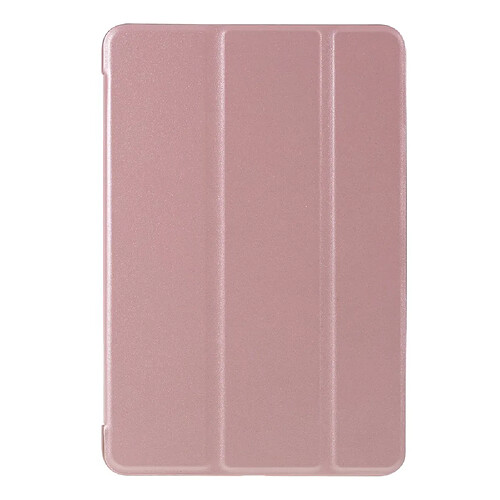 Etui en PU or rose avec support tri-pliure pour votre Apple iPad Mini 9.7 (2019)