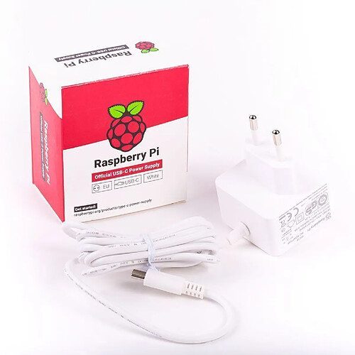 Alimentation Officielle 15.3W USB-C pour Raspberry Pi 4 - Raspberry