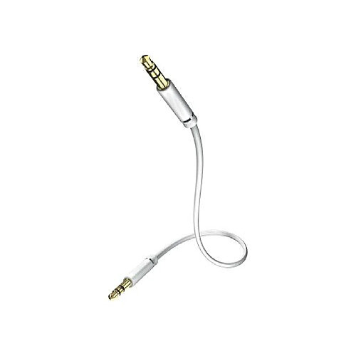 In-akustik Star Câble audio MP3 Jack 3,5 mm / Jack 3,5mm Blanc 0,75 m (Import Allemagne)